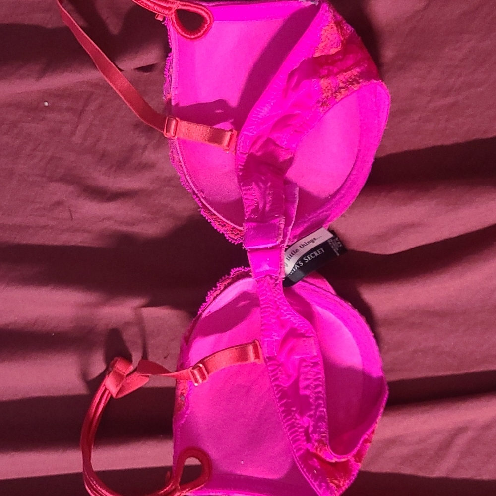 Victoria Secret Sexy Little Thing fuscia pink embellished bra ๐ - Picture 2 of 3